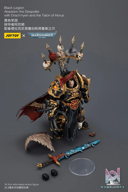 JOYTOY – 1/18 Black Legion Abaddon the Despoiler with Drach’nyen and the Talon of Horus JT02922 (Licensed)