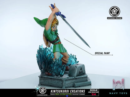KINTSUKUROI CREATIONS Studio – The Legend of Zelda YOUNG LINK PULLING MASTER SWORD