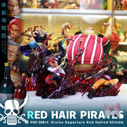 JacksDo Studio – One Piece Divine Departure Shanks + Red Hair Pirates Members 3 man set