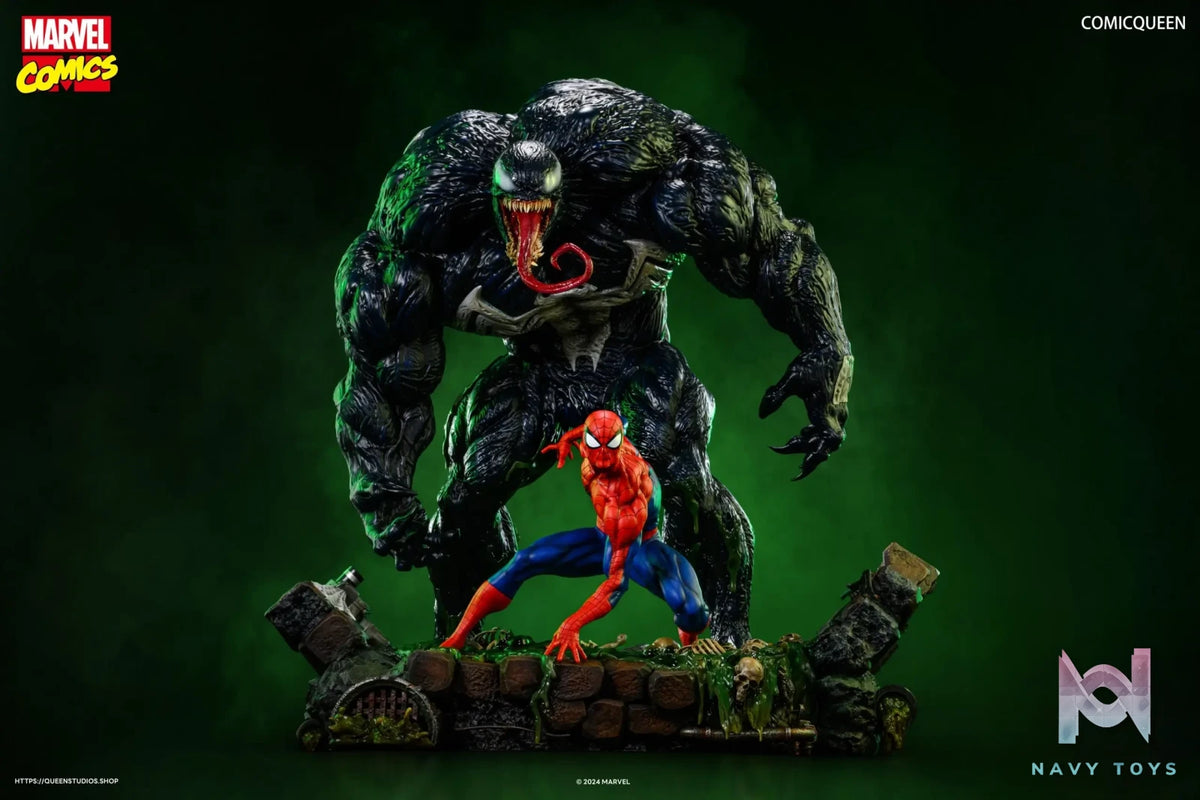 Queen Studio – Marvel14 Spider-Man VS Venom Full Body Figure (Licensed)
