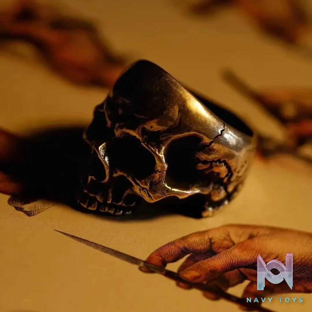 Raven Studio (silver jewelry) – RS Skull Ring No Lower Jaw Edition Original