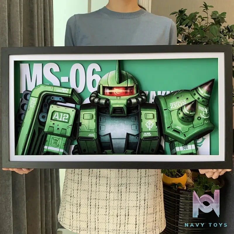 KALA HOME Studio – Zaku 3D Decorative Painting Gundam