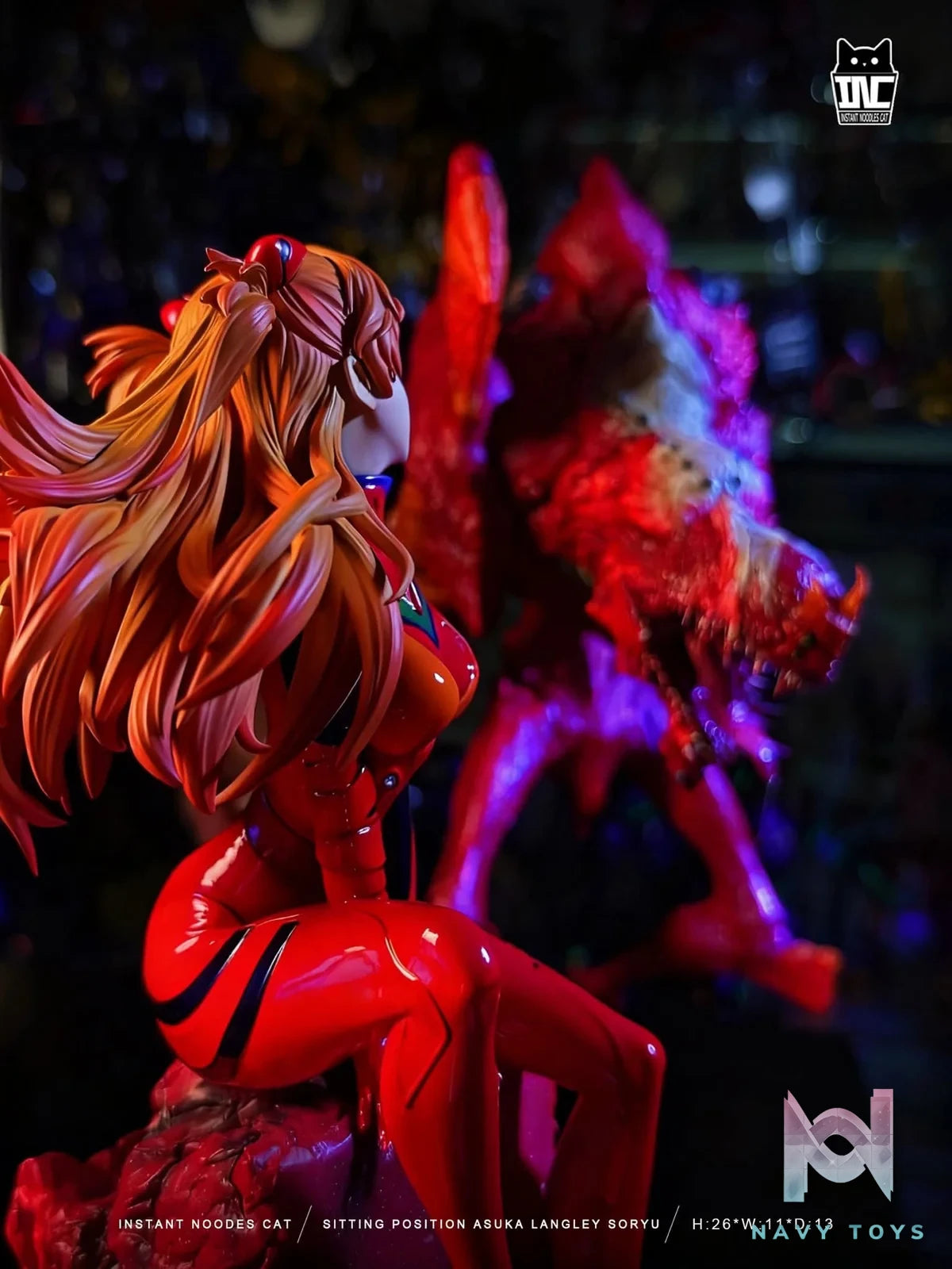 Sitting Asuka resin statue Instant Noodles Studio anime figure