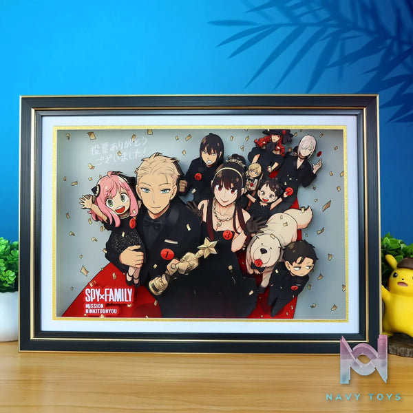 KALA HOME Studio – Spy × Family Multiple Characters #02 3Decorative Painting Spy × Family