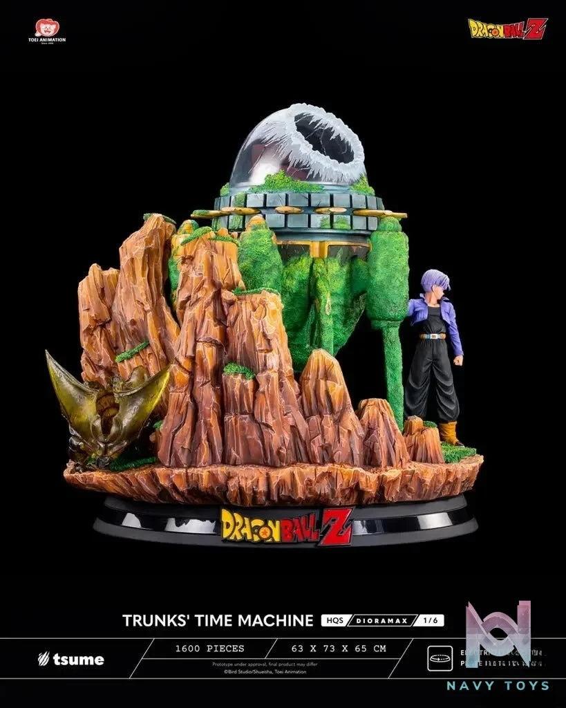 Tsume Studio - Dragon Ball TRUNKS' TIME MACHINE HQS Dioramax 1/6 Scale Statue (Licensed) resin statue Navy Toys anime figure
