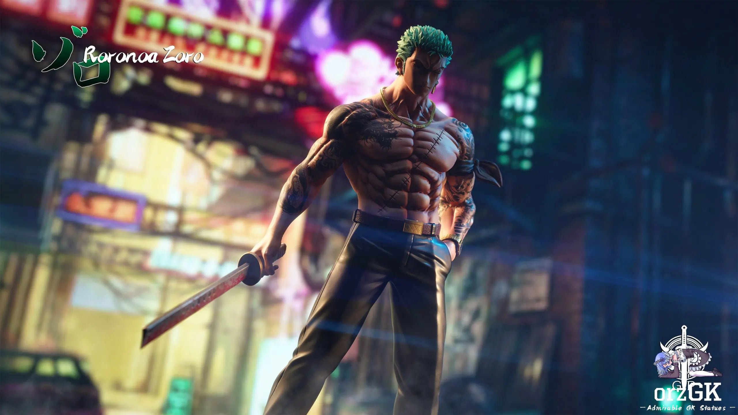 Teddyboy Series Nine Dragons Zoro - One Piece - GP Studio