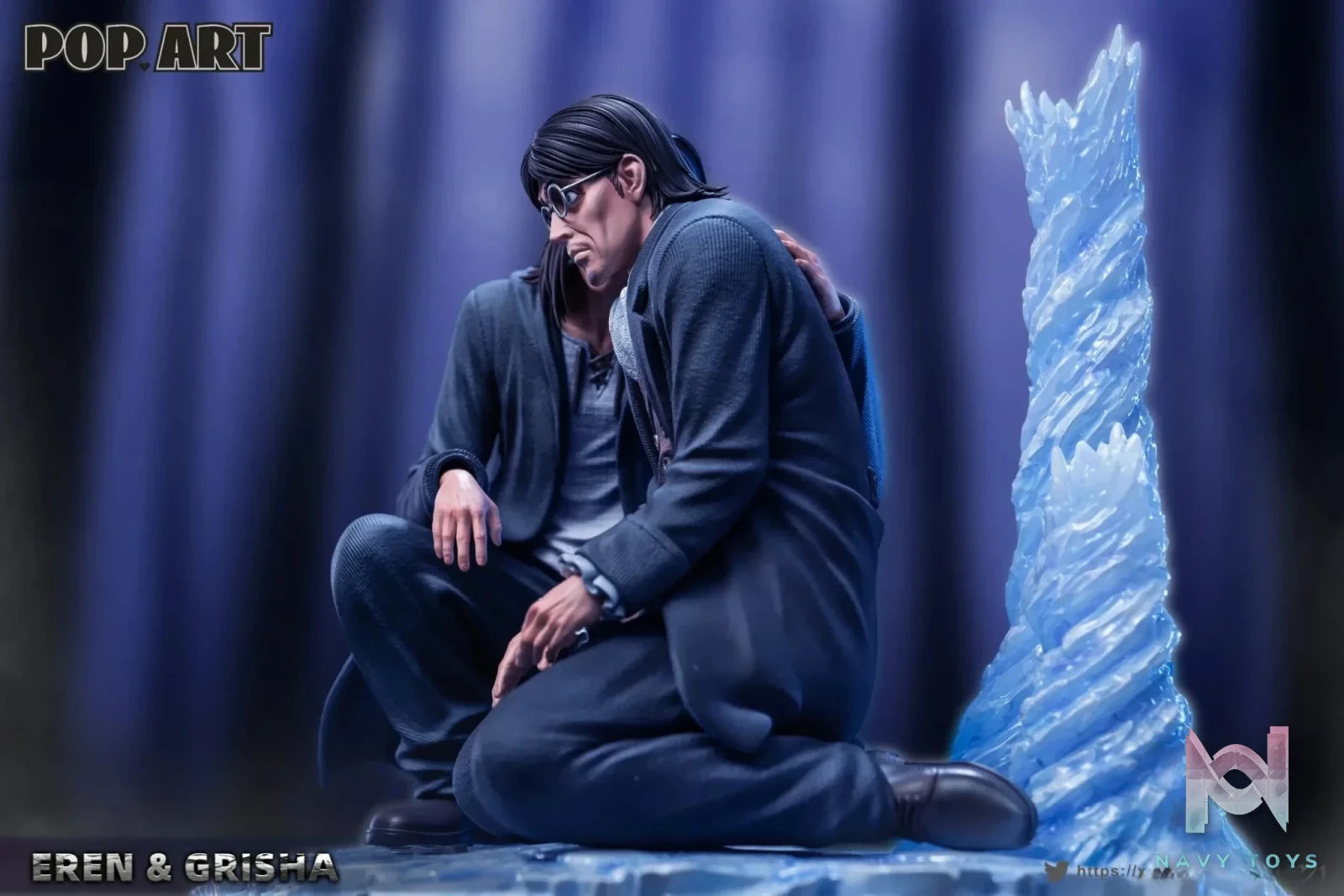 POP.ART Studio - Eren X Grisha Attack on Titan resin statue Navy Toys anime figure