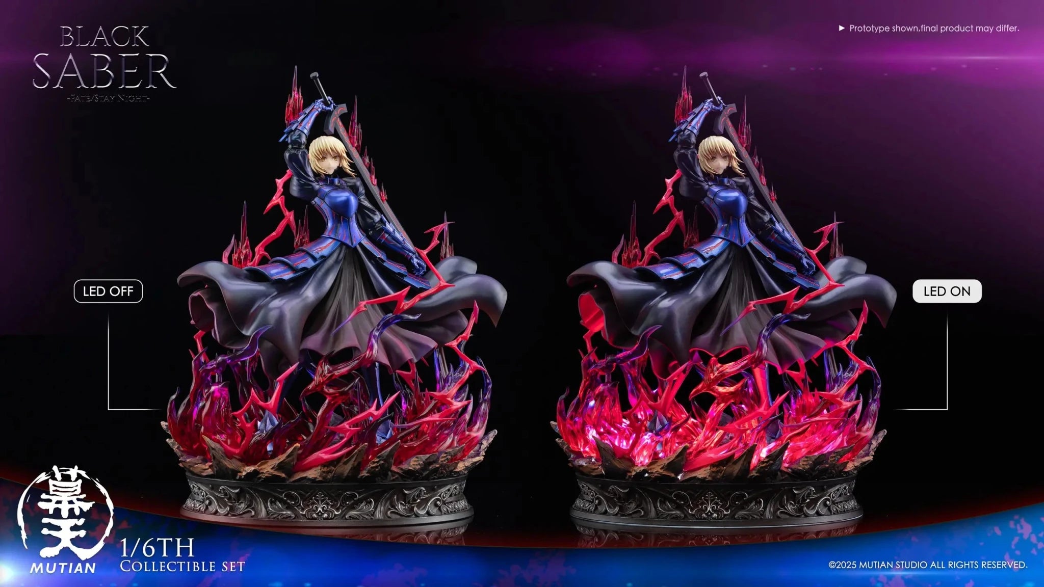 Mu Tian Studio - Fate/stay night Heaven's Feel Saber Alter resin statue Navy Toys anime figure