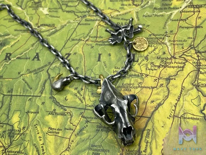 Shou Jiang Studio – Original Design Realistic Tiger Skull Pendant Original