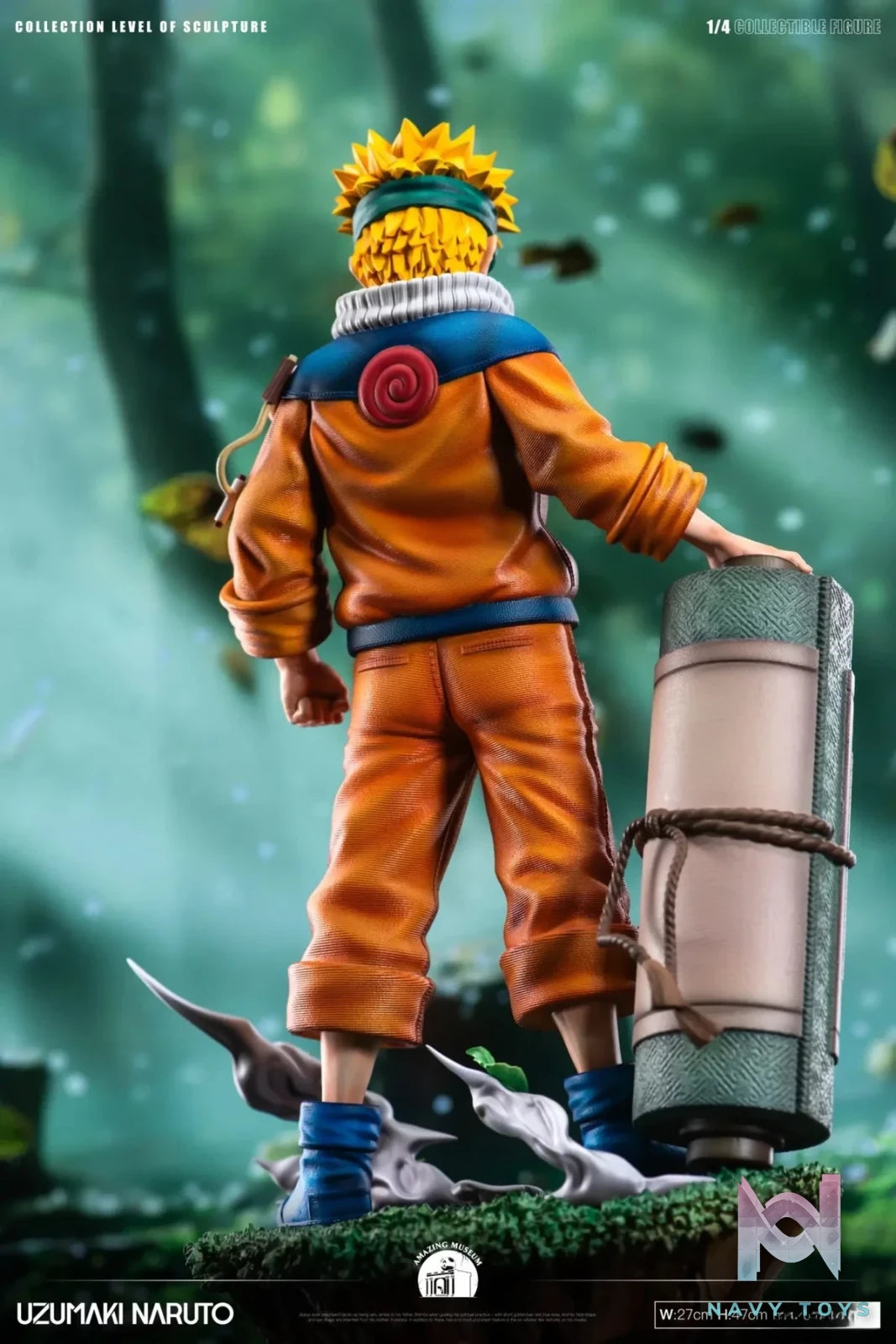 Amazing Museum Studio - Naruto Childhood Door God Series 1 Uzumaki Naruto resin statue Navy Toys anime figure