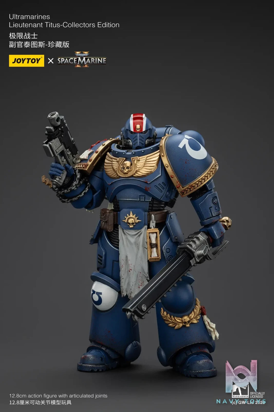 JOYTOY – Ultramarines Lieutenant Titus-Collectors Edition JT01369 (Licensed)