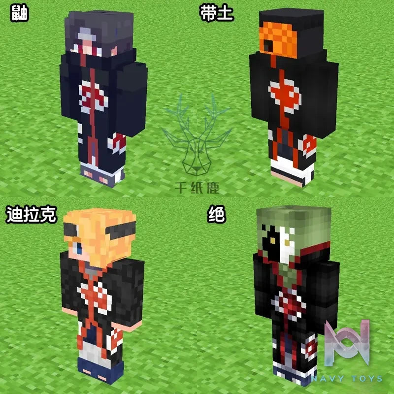 Qian Zhi Lu Studio – Steve Creeper Solid 303 Articulated 3D Paper Model DIY Minecraft