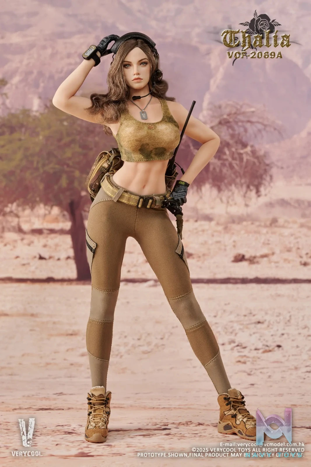 VERYCOOL – 1/6 Scale Action Figure VCF-2069 Desert female soldier -Thalia (Licensed)