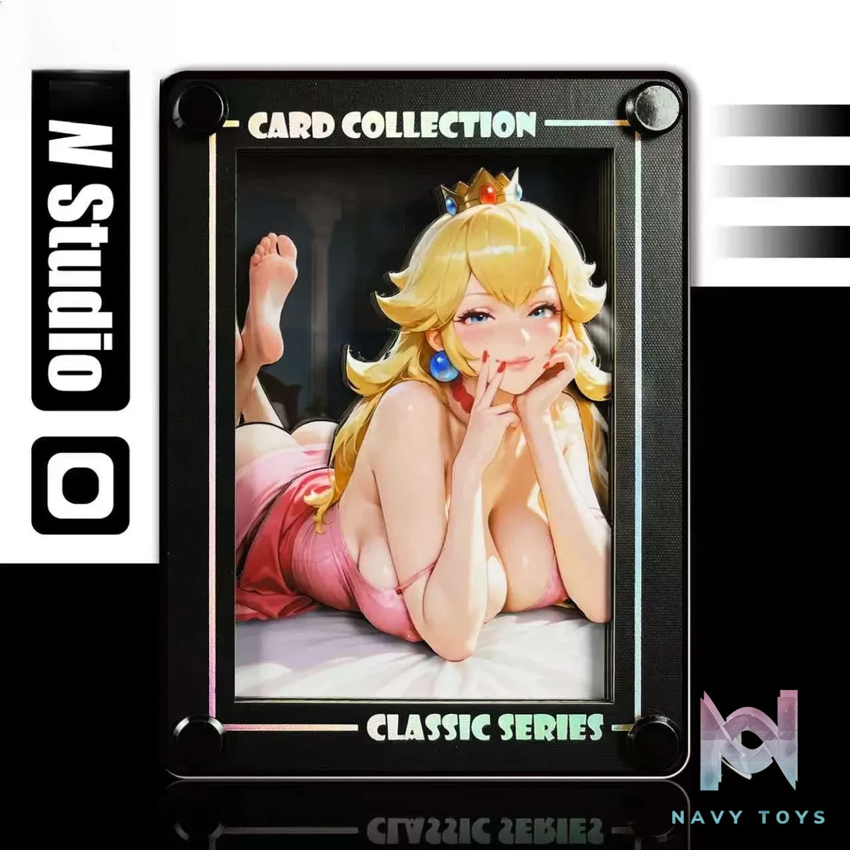B&W Studio – Mini AI Creator Series Desktop Decor Card #32 Princess Peach Super Mario Bros