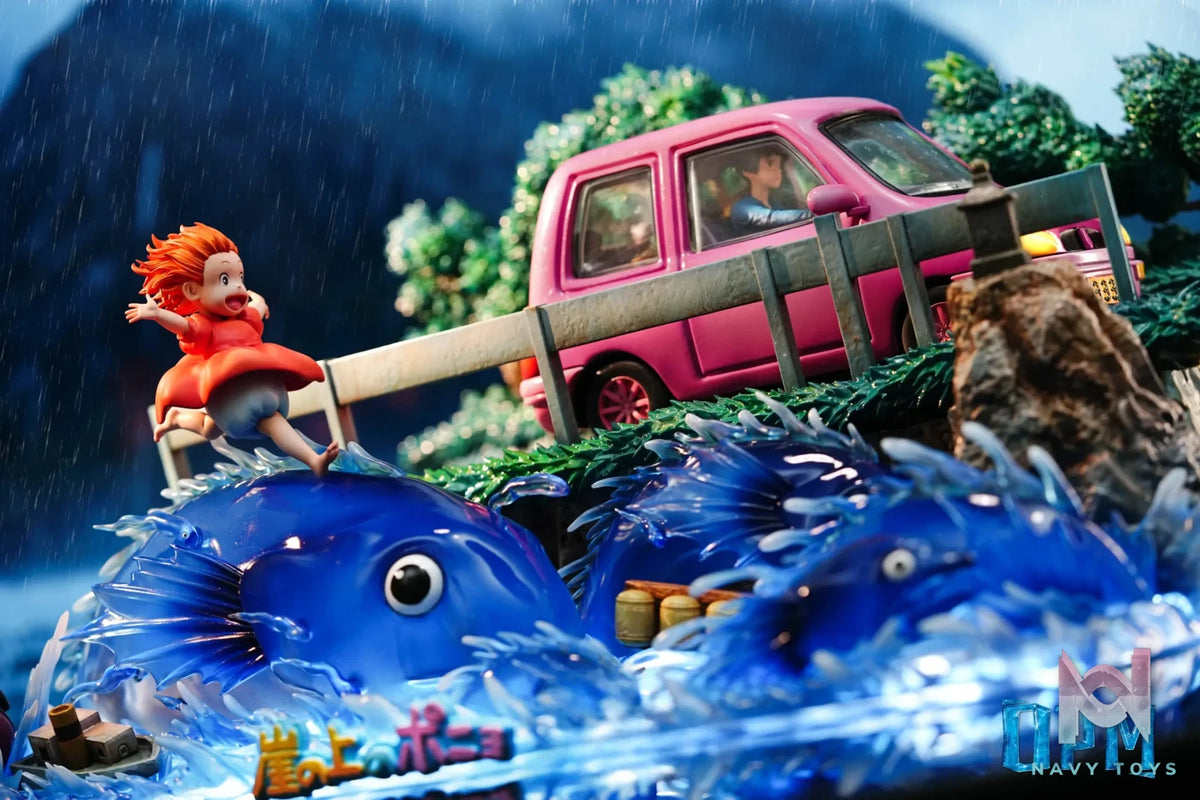 OPM Studio – Hayao Miyazaki Desktop Series 015 Ponyo on the Cliff