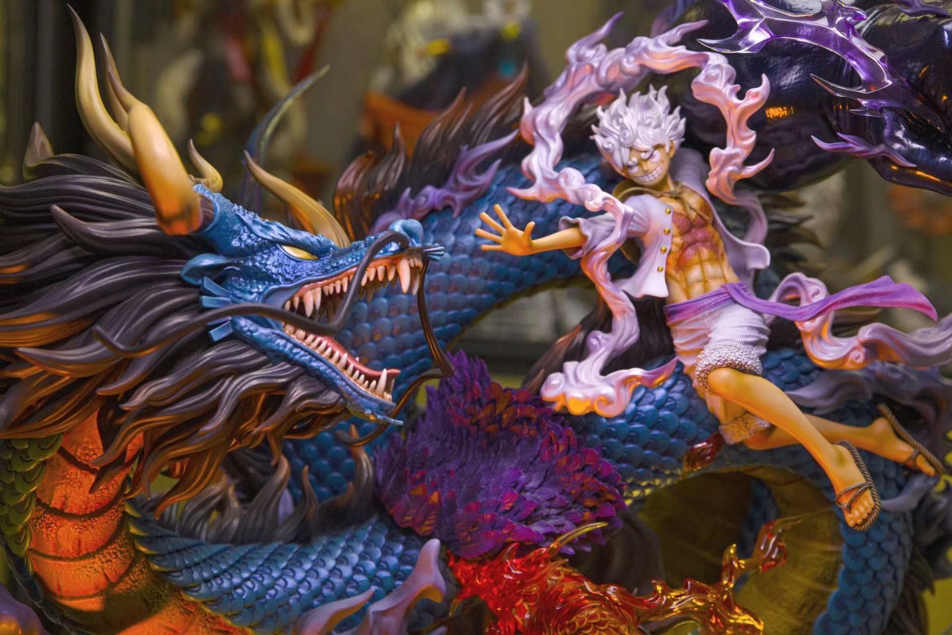 Luffy Nika vs Kaido Dragon - One Piece - OPM Studio resin statue opm studio anime figure