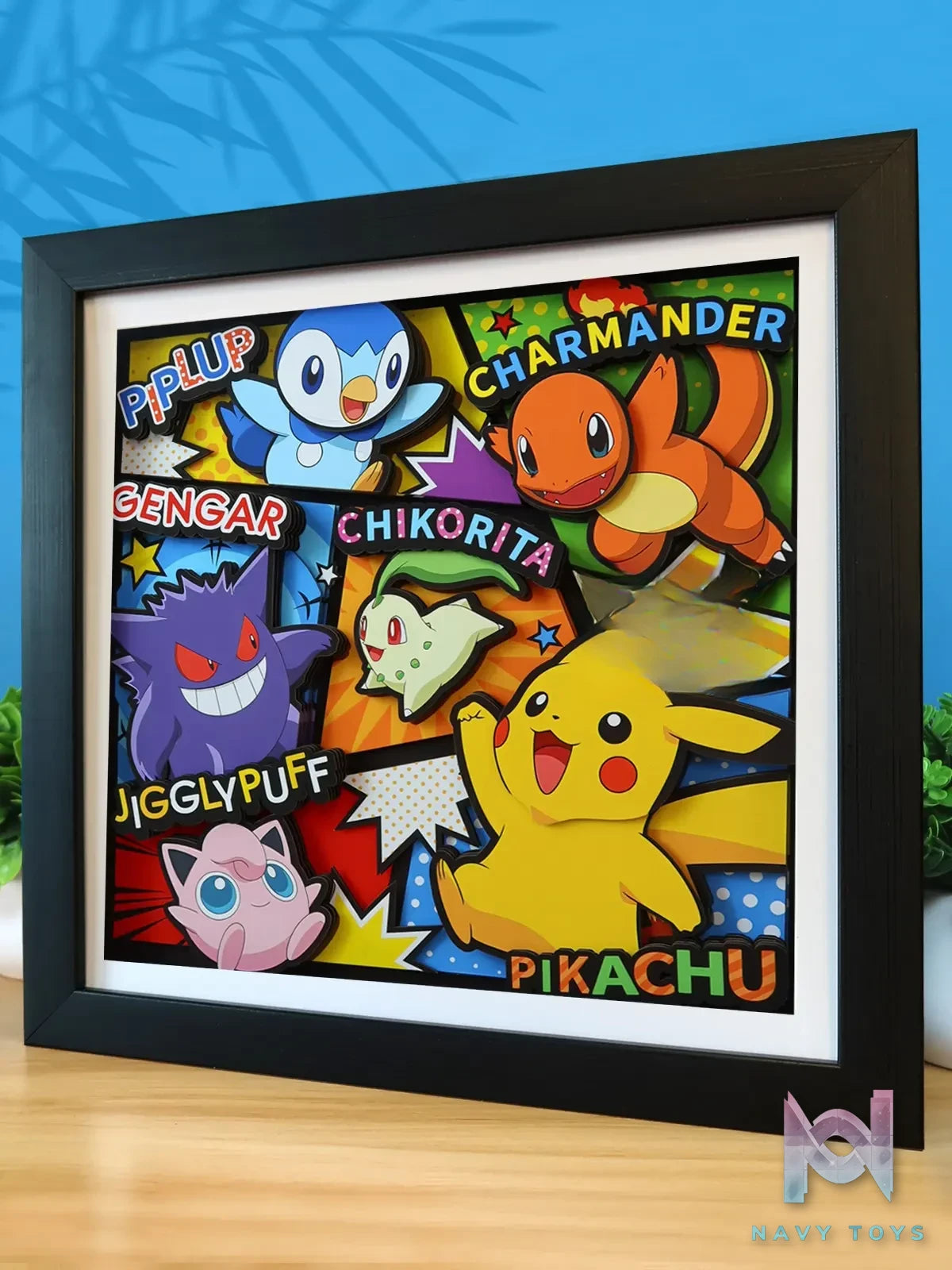 KALA HOME Studio – Pokémon Multiple Characters #14 3D Decorative Painting Pokémon