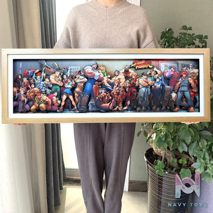 KALA HOME Studio – Street Fighter Multiple Characters #01 3D Decorative Painting Street Fighter