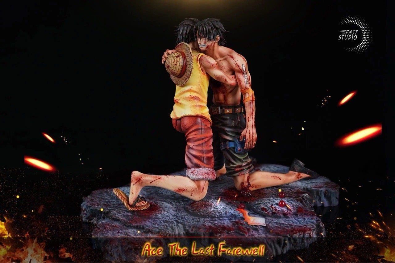 Luffy & Ace last goodbye - One Piece - Fast Studio resin statue Fast Studio anime figure