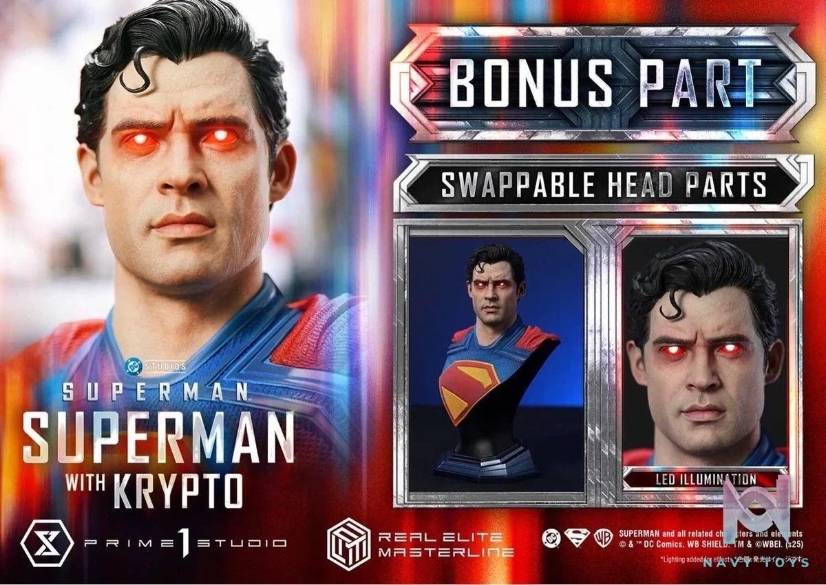 Superman with Krypto - Superman - Prime 1 Studio resin statue Prime 1 Studio anime figure