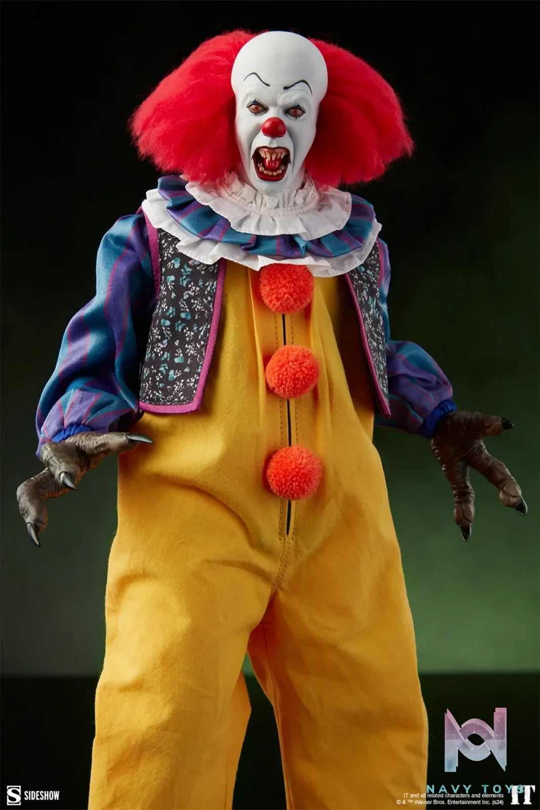 Sideshow Collectibles – It (1990) Pennywise 1/6 Scale Action Figure 100479 (Licensed)