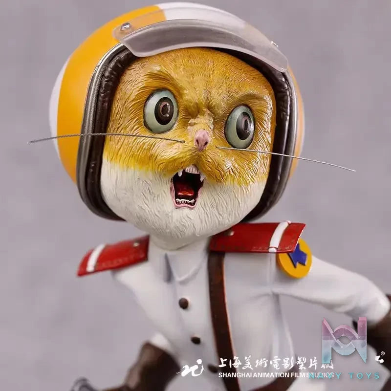 Manas SUM – Original Black Cat Police Chief Yellow-faced White Cat Squad Leader & mouse that eats cats (Licensed)
