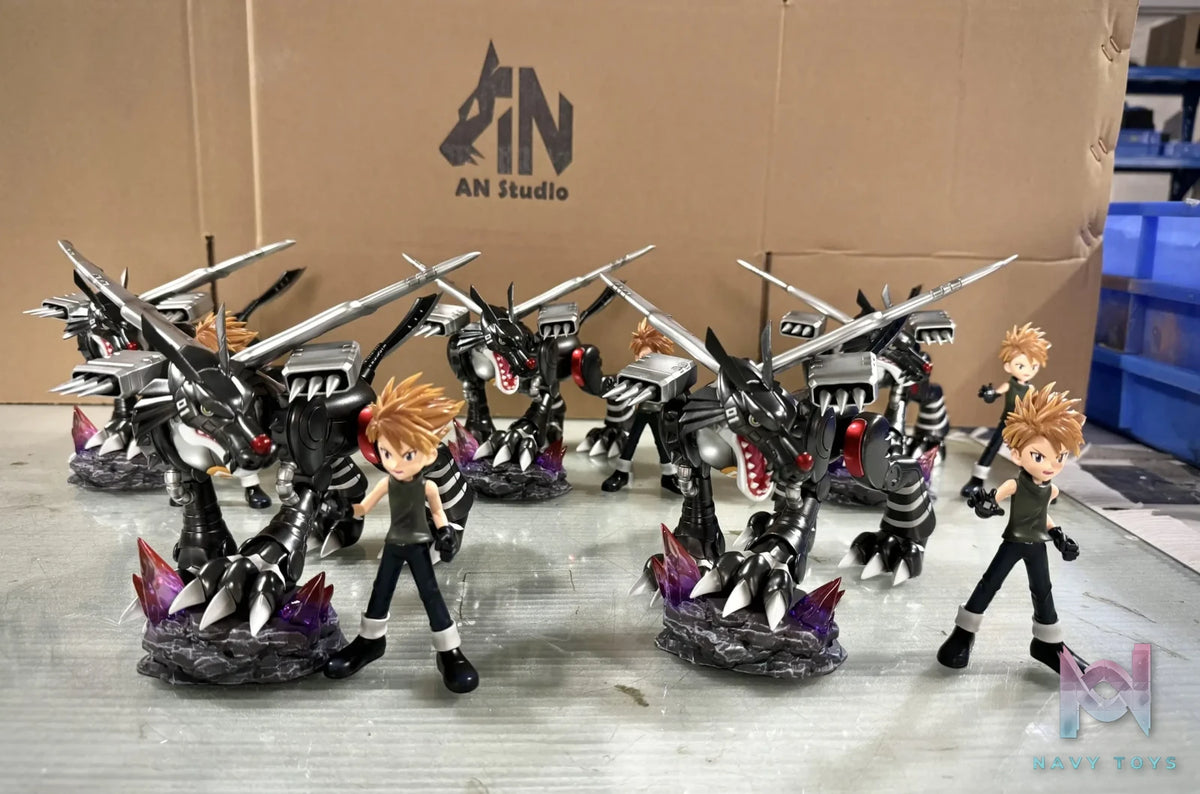 AN Studio – Digimon Black Metal Garurumon & Black Yamato Ishida