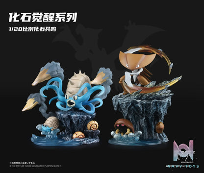 Wonder Studio – Pokemon Omanyte Evolution Group & Kabutops Evolution Group