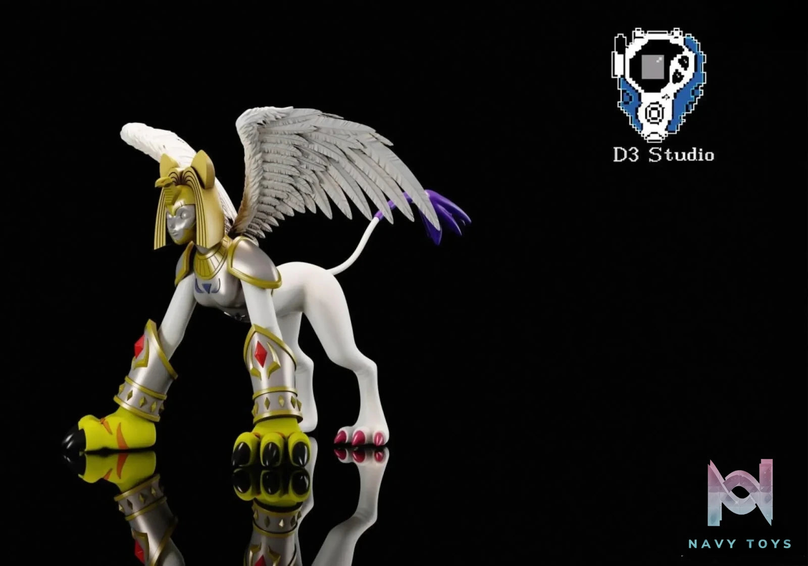 D3 Studio – Digimon Nefertimon And Pegasusmon