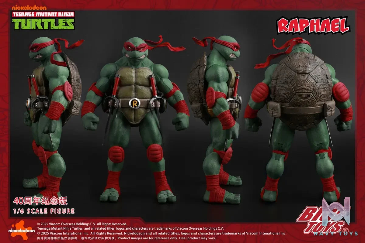 BIGFTOYS – BIGF-002 TNMT Raphael 40th Anniversary Edition 1/6 Scale Action Figure (Licensed)