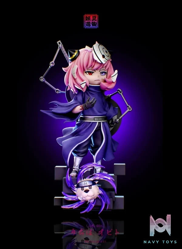 YaoLingZaoWu Studio - Spy x Family Anya Forger Cos Uchiha Obito resin statue Navy Toys anime figure
