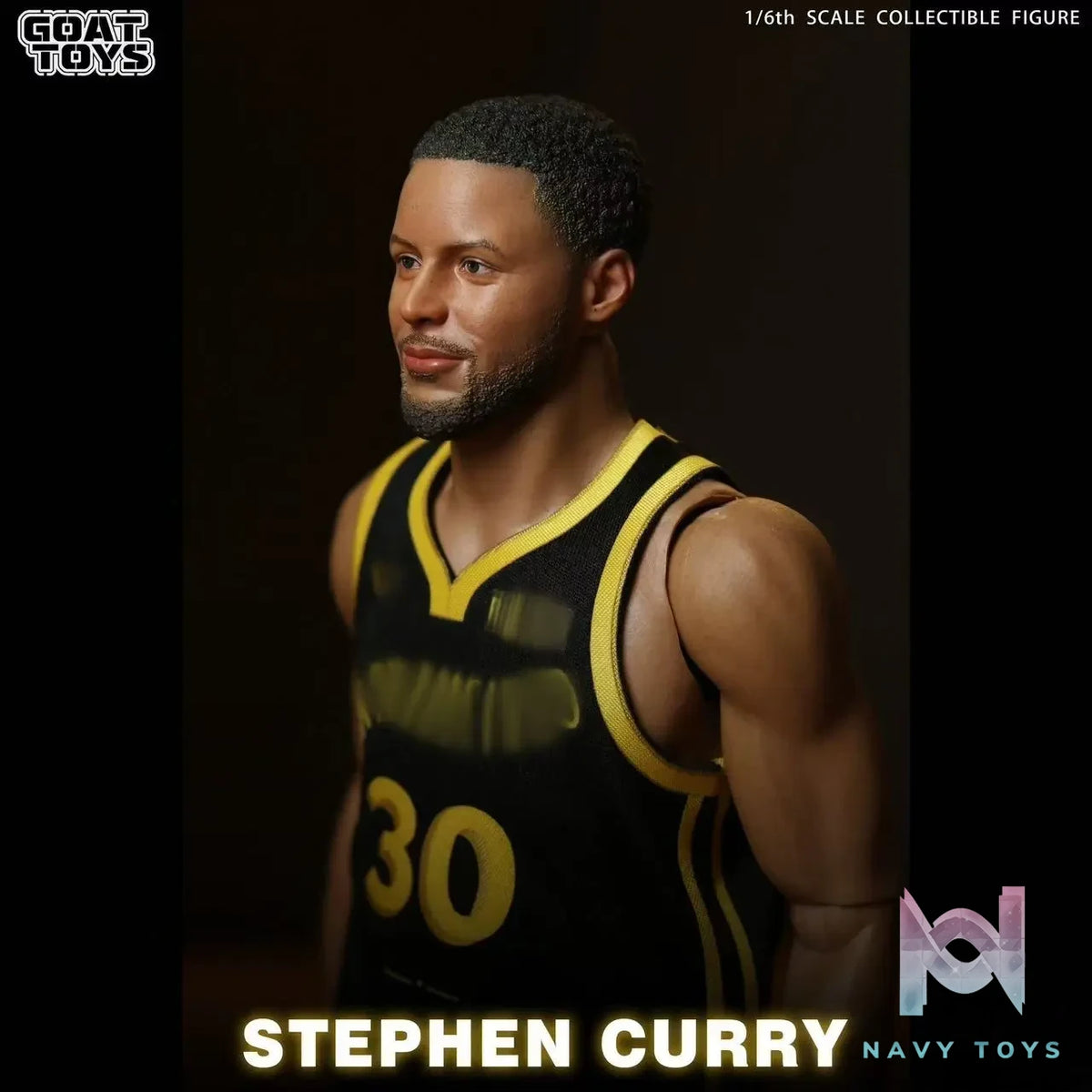 Goat Toys studio – NBA 1/6 Stephen Curry GSW City Edition GT Fine Coating Set Double Head Set
