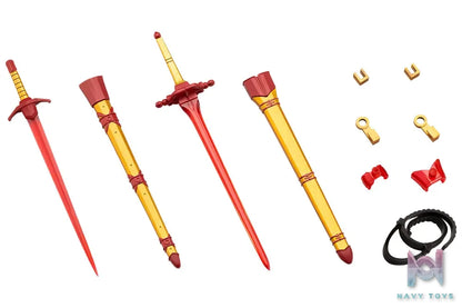 Kotobukiya – M.S.G Modeling Support Goods Virtuous Style09 X Style10 Sword Set A X B Flamerite Ver. (Licensed)