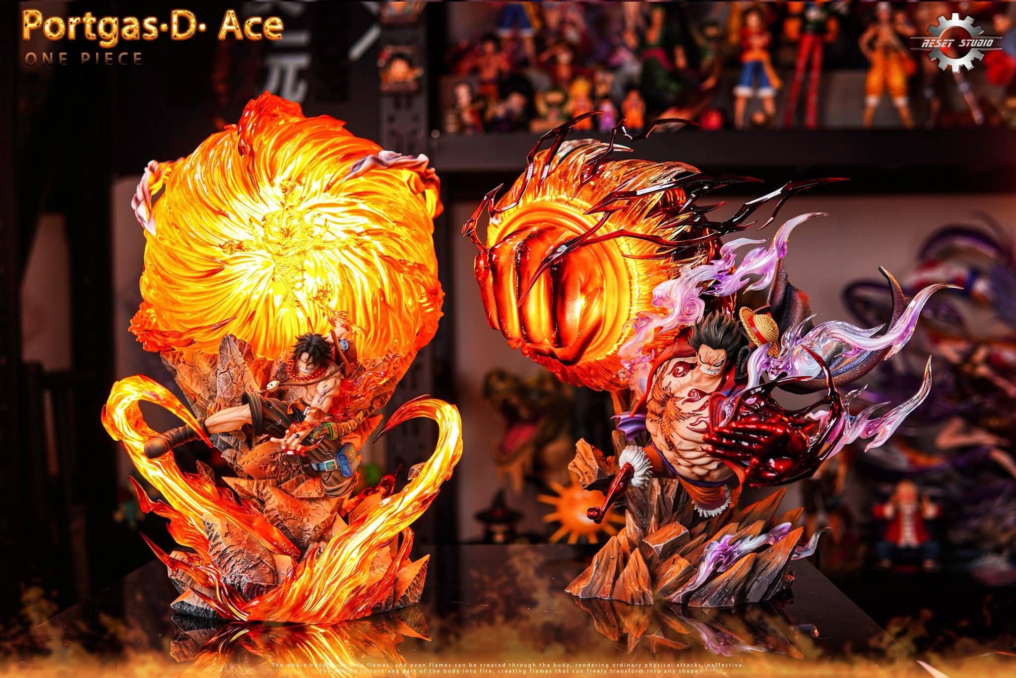 Portgas D.Ace resin statue Reset Studio anime figure