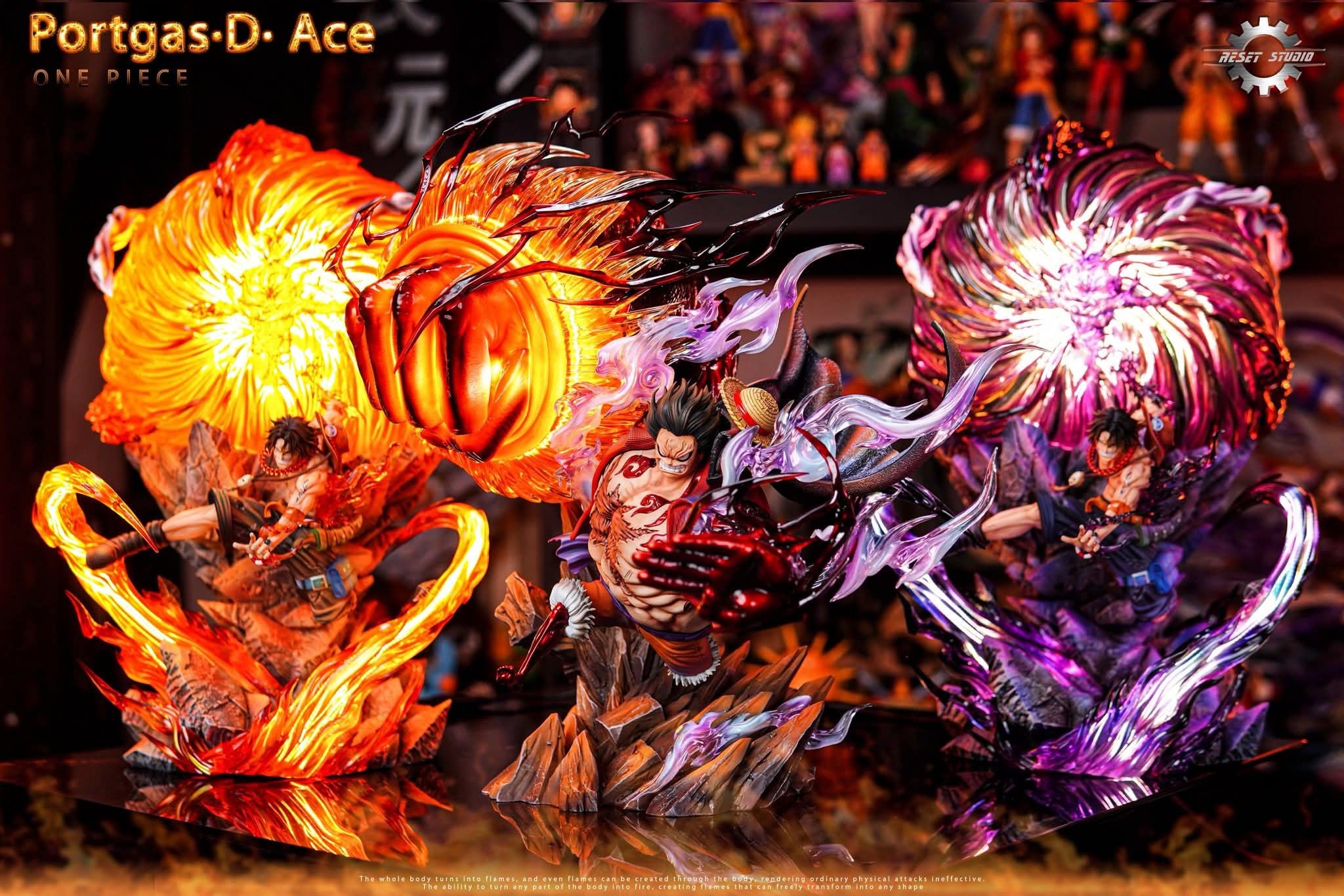 Portgas D.Ace resin statue Reset Studio anime figure