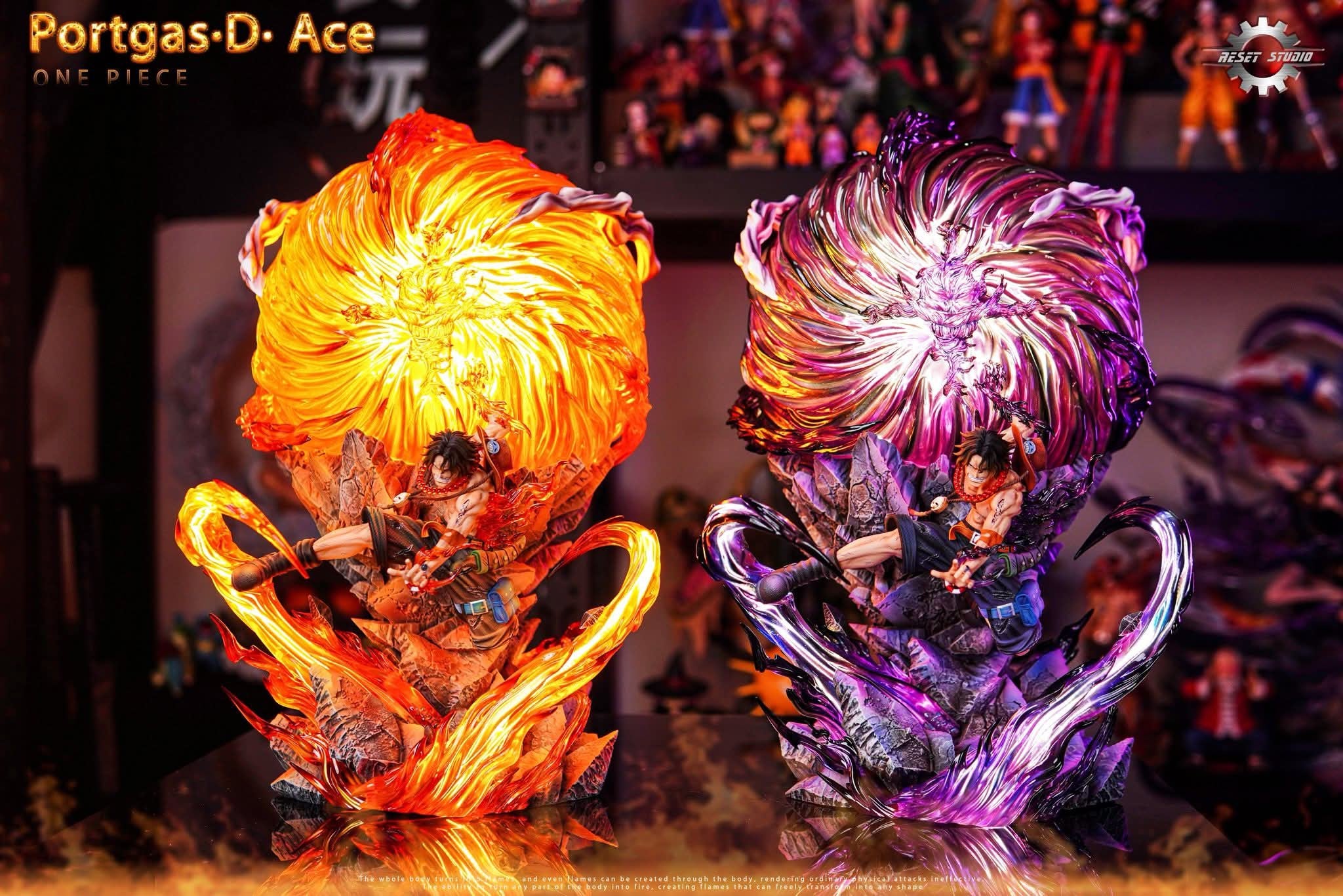 Portgas D.Ace resin statue Reset Studio anime figure