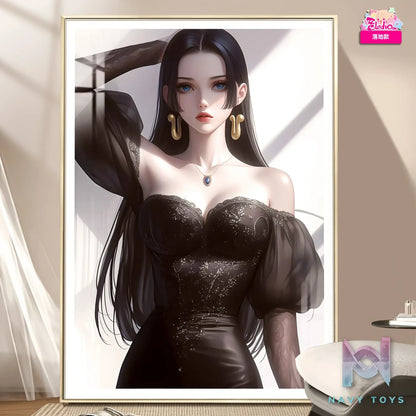 A Miao Hua She Studio – One Piece Black Gauze Skirt Boa Hancock