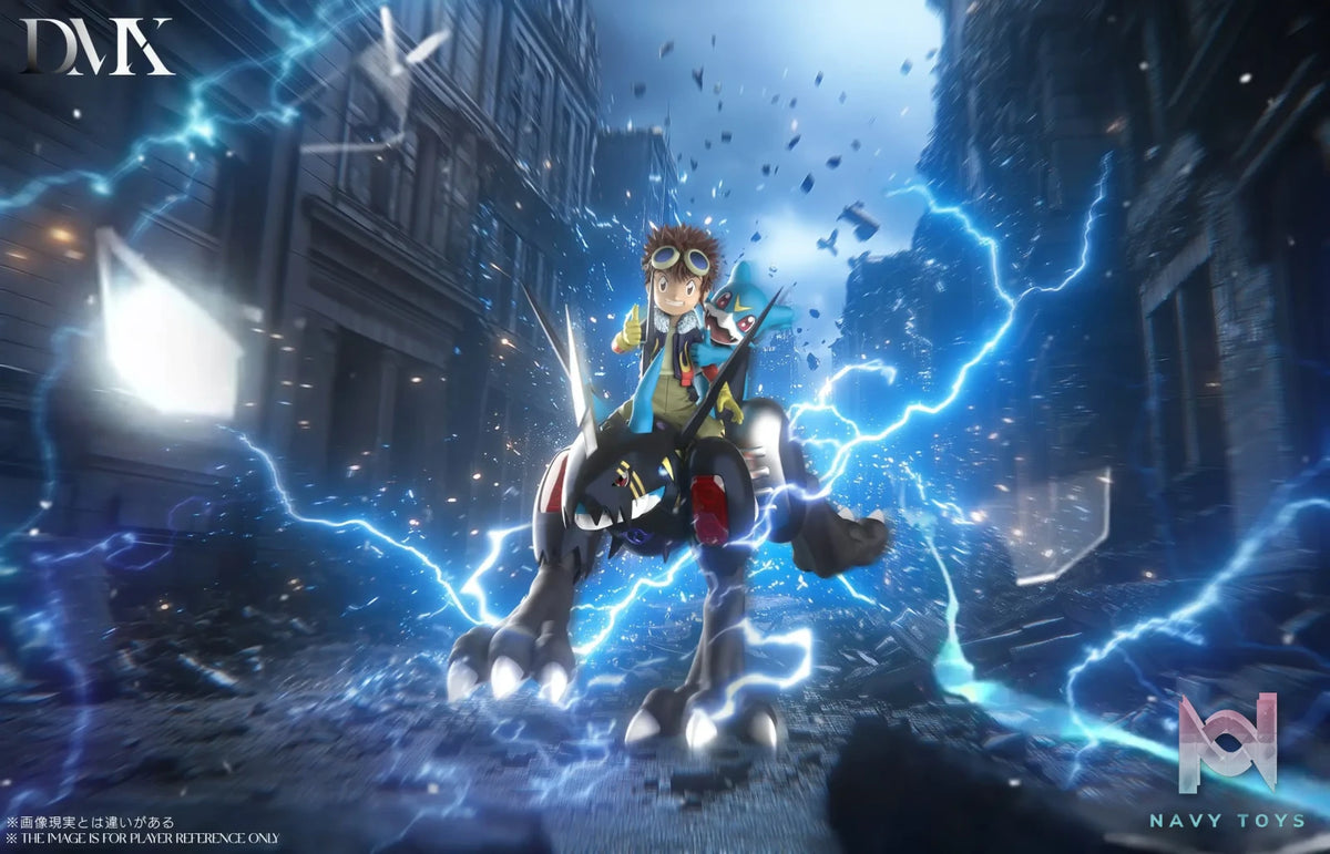 DMX Studio – Digimon Lighdramon & Motomiya Daisuke & V-mon & Fladramon
