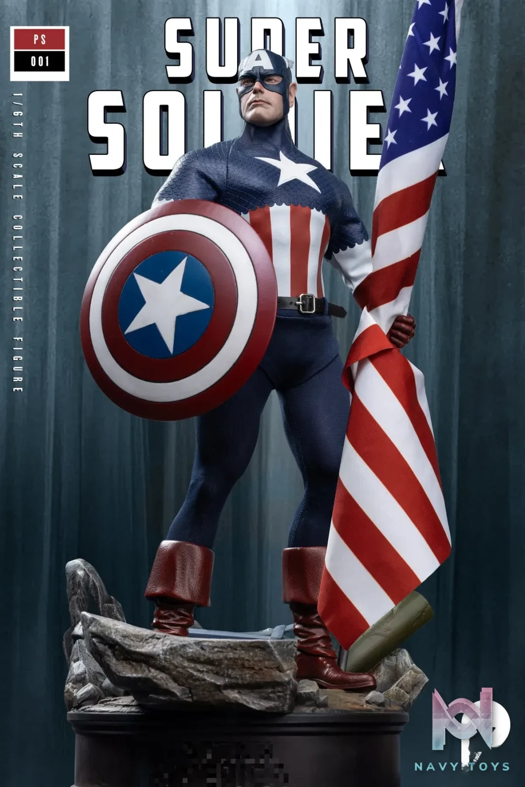 Power Studio – Marvel 1/6 scale super soldier Captain America figure PS001