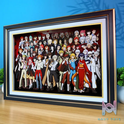KALA HOME Studio – Bungo Stray Dogs Multiple Characters #04 3D Decorative Painting Bungo Stray Dogs