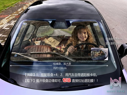 Plover Studio – Hermione Granger Car Windshield Sunshade Harry Potter