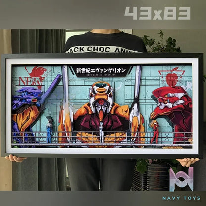 KALA HOME Studio – Neon Genesis Evangelion Multiple Characters #01 3D Decorative Painting eon Genesis Evangelion