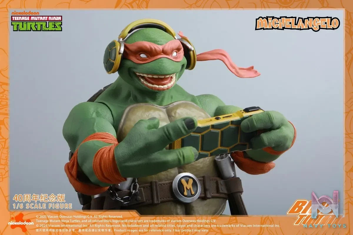 BIGFTOYS – TNMT Michelangelo 40th Anniversary Edition 1/6 Action Figure BIGF-004 (Licensed)