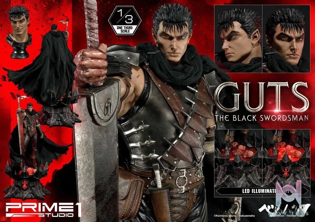 Museum Masterline Berserk Guts The Black Swordsman MMBR-01 MMBR-01DX (Licensed) - Prime 1 Studio resin statue Navy Toys anime figure