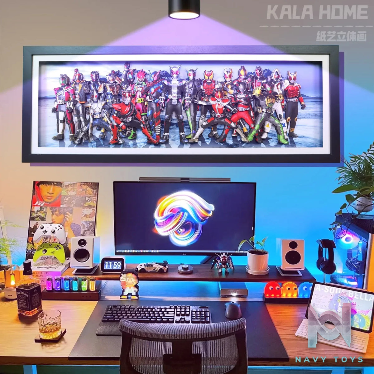 KALA HOME Studio – Kamen Rider Multiple Characters #02 3D Decorative Painting Kamen Rider