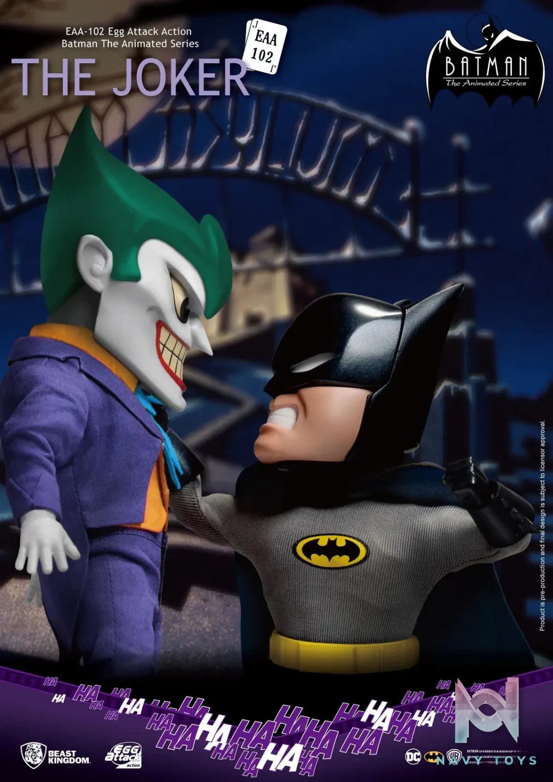 Beast Kingdom – EAA-102 Batman The Animated Series THE JOKER Action Figure (Licensed)