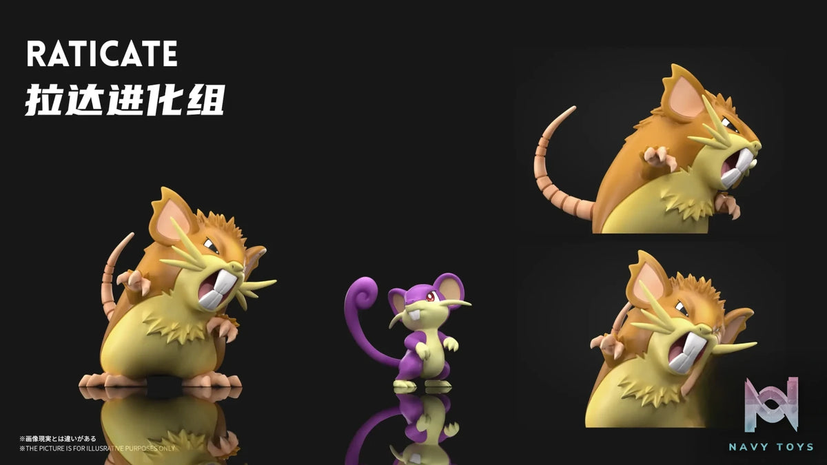 Wonder Studio – Pokémon Raticate Evolution Set