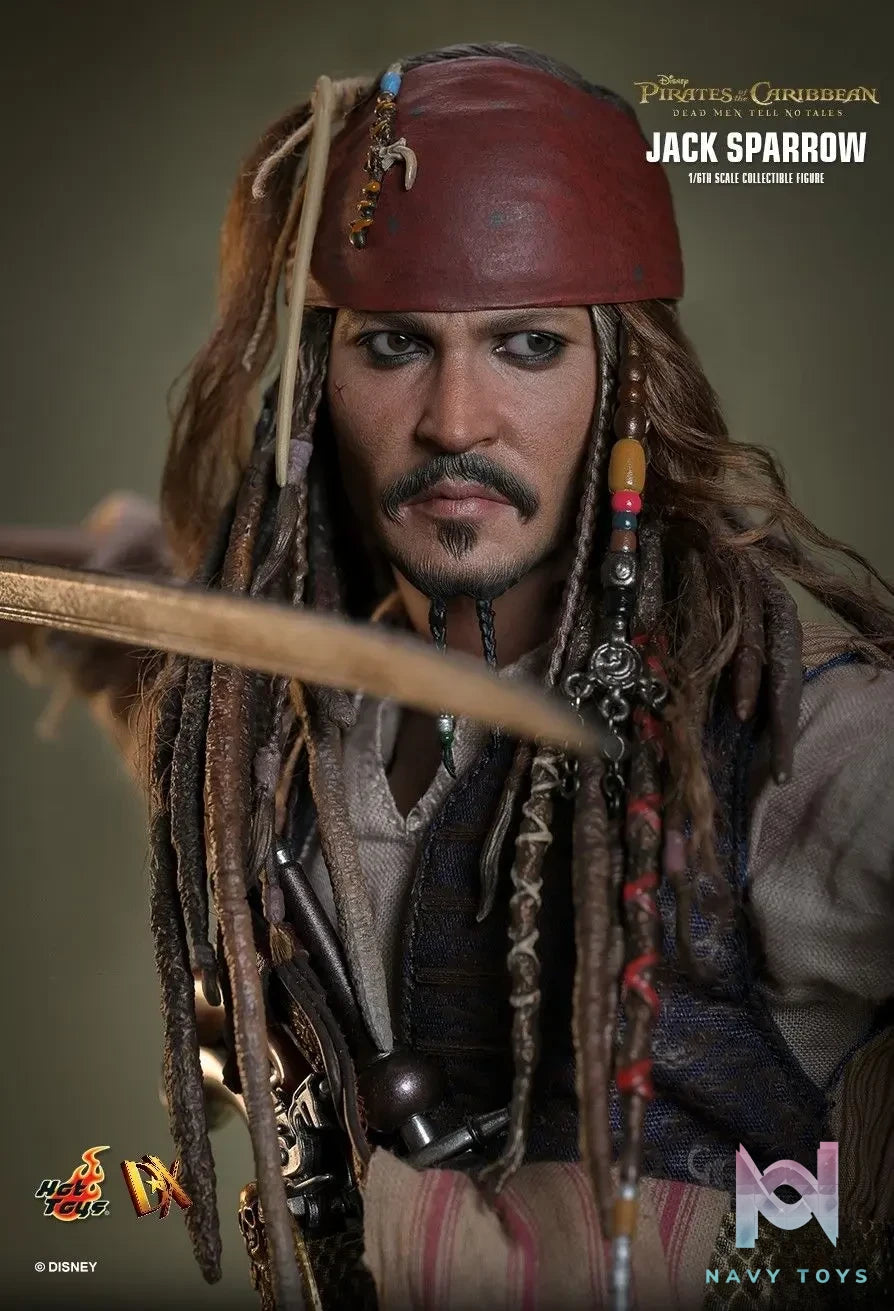 Hottoys – Pirates of the Caribbean: Dead Men Tell No Tales Jack Sparrow 1/6th scale Collectible Figure DX37 DX38 (Licensed)