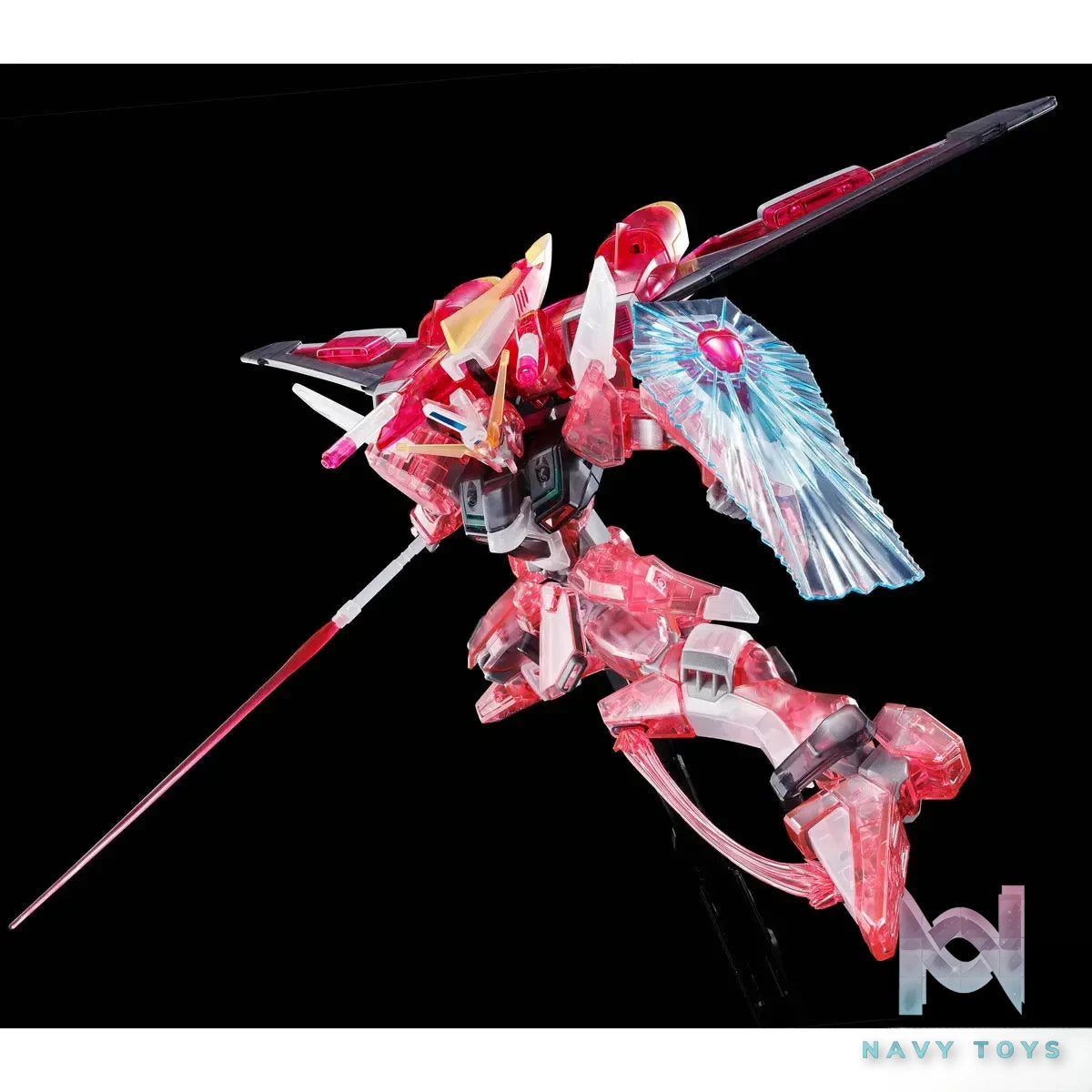 BANDAI SPIRITS – HG Mobile Suit Gundam SEED DESTINY Infinite Justice Gundam Clear Color Version (Licensed)