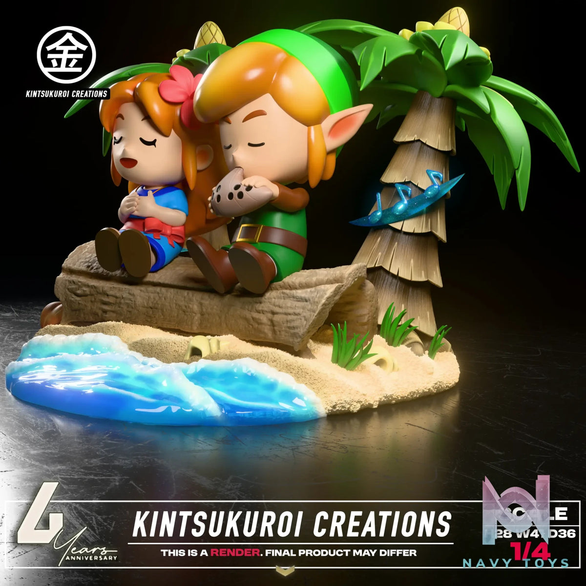 Kintsukuroi Creations Studio – The Legend of Zelda LINK AND MARIN 14 DIORAMA